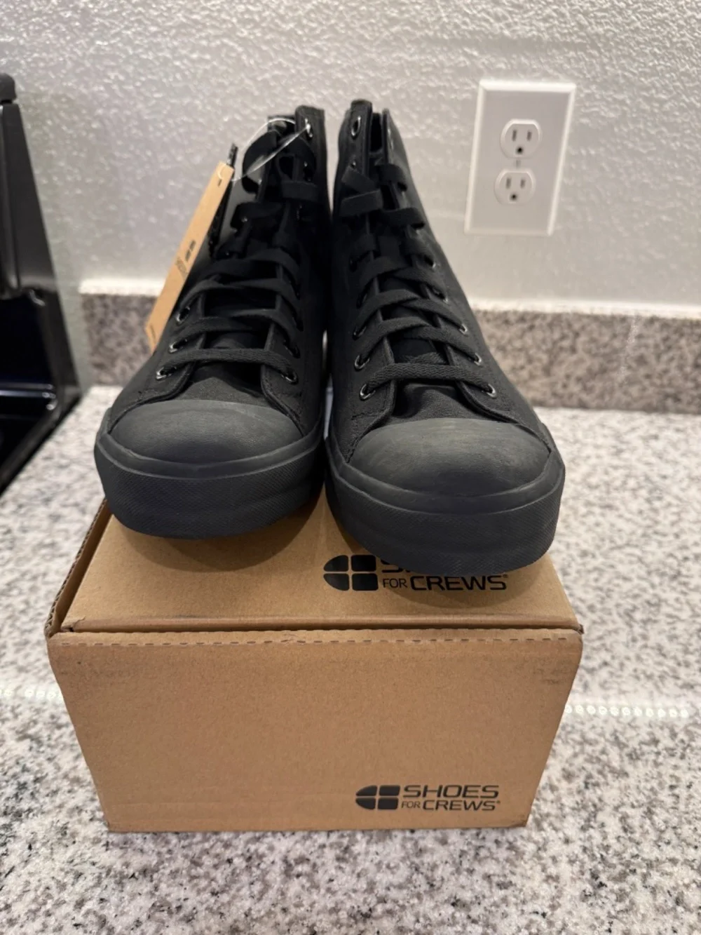 Shoes For Crews Pembroke Canvas High Top Work Shoes Men's 12 Women's 13.5 NWT